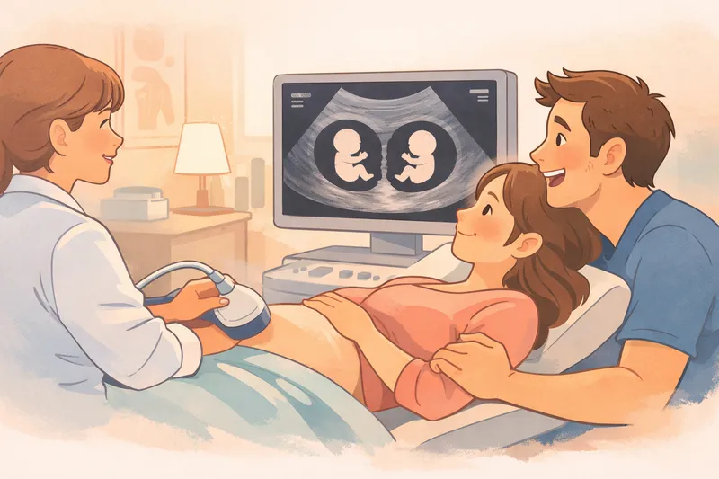 Échographie de datation montrant les premiers instants de grossesse